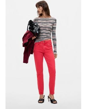 Desigual Slim Jeans, Cotton - Red