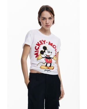 Desigual Mickey Mouse T-Shirt - Weiß