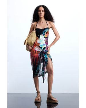 Desigual Jungle Pareo, Polyester - Multicolor