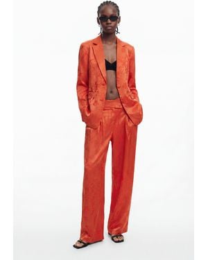 Desigual Embroidered Plain Long Trousers