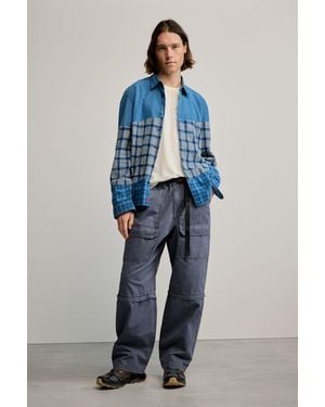 Desigual Long Cotton Trousers, Cotton - Blue