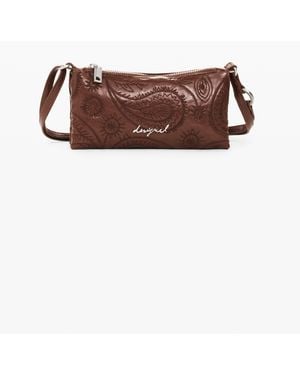 Desigual Large Faux Leather Wallet, Polyurethane - Brown