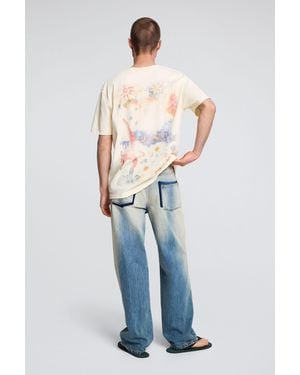 Desigual Printed Cotton T-Shirt, Cotton - White