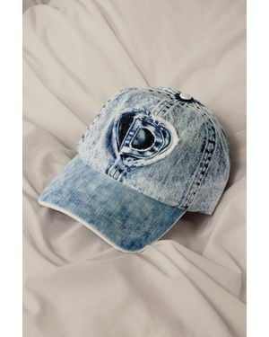 Desigual Patch Denim Studio Cap - Blue
