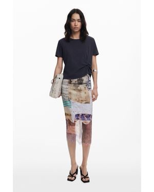 Desigual Collage Dress 2 - Brown