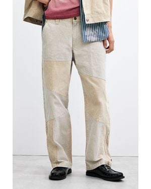 Desigual Patchwork Pants, Cotton - Blue