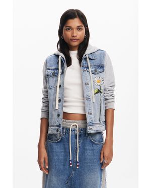 Desigual Trucker Denim Jacket - Blue