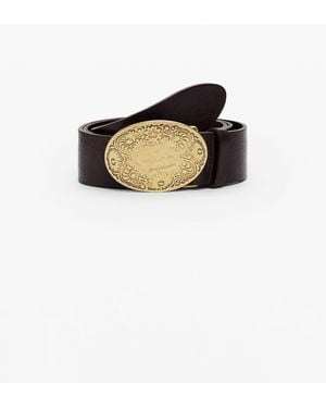 Desigual Belt Buckle, Cow Leather - Brown