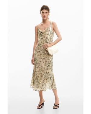 Desigual Wild Midi Dress, Polyester - Natural