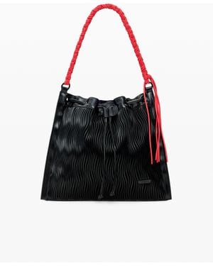 Desigual Medium Embossed Backpack, Polyurethane - Black