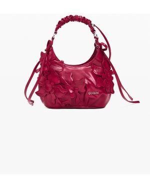 Desigual Small Quilted Bag, Polyurethane - Red