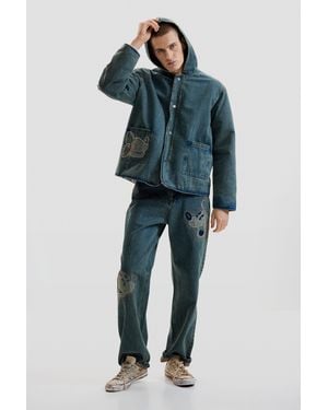 Desigual Disney Patch Jeans, Cotton - Blue