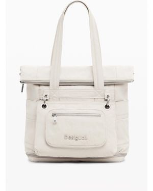 Desigual Large Modular Backpack - White