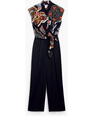 Desigual Jumpsuit Designed By Mr. Christian Lacroix, Viscose - Blue