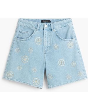 Desigual Denim Shorts, Cotton - Blue