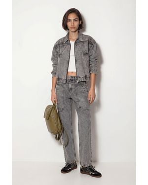 Desigual Denim Detachable Sleeve Jacket, Cotton - Grey