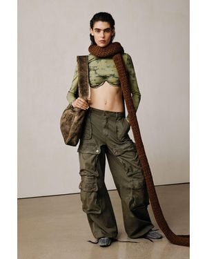 Desigual Studio Crop T-Shirt - Green