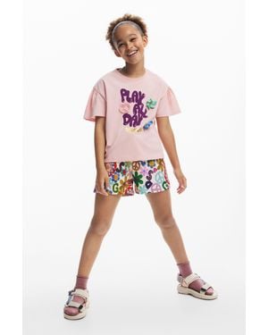 Desigual "Play All Day" T-Shirt - Pink
