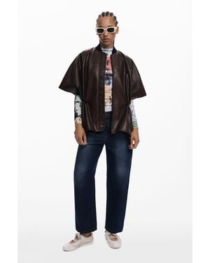 Desigual Poncho - Schwarz