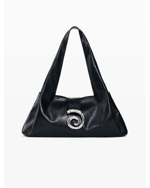 Desigual Large Zalio Bag, Cow Leather - Black