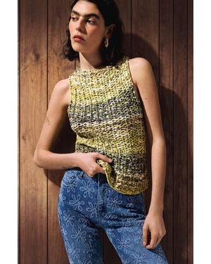Desigual Crochet T-Shirt - Blue