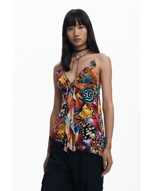 Desigual Camiseta Diseñada Por Mr. Christian Lacroix - Negro