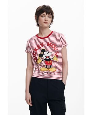 Desigual Mickey Mouse T-Shirt - Red