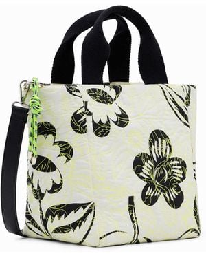Desigual Embroidered Floral Bag - White