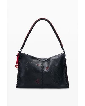 Desigual Small Mickey Mouse Bag, Polyurethane - Black
