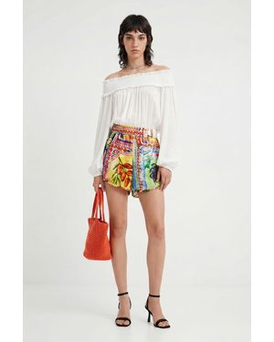 Desigual Stella Jean Tutti Frutti Romper, Viscose - White