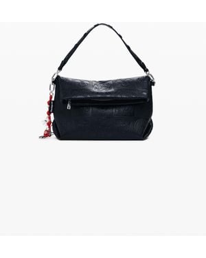 Desigual Medium Mickey Faux Leather Flap Bag - Black