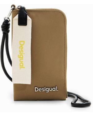 Desigual L Nylon Phone Pouch, Polyamide - Green