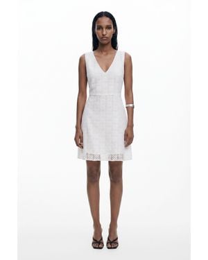Desigual Sleeveless Lace Dress, Polyester - White