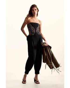 Desigual Long Jumpsuit M. Christian Lacroix - Black