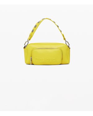 Desigual Multi-Handle Faux Leather Crossbody Bag, Polyurethane - Yellow