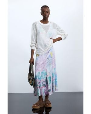 Desigual 2-In-1 Printed Dress - Blue