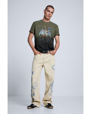 Desigual Printed Pants, Cotton - Multicolor