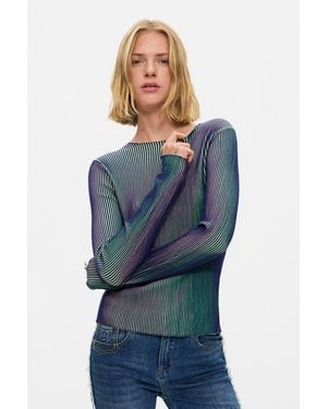 Desigual Feinstrickpullover, Blau