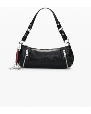 Desigual Medium Faux Leather Bag, Polyurethane - Black
