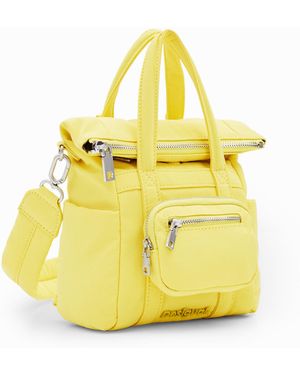 Desigual Xs Multi-Position Voyager Backpack, Polyamide - Yellow