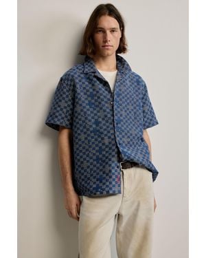 Desigual Chequered Shirt, Cotton - Blue
