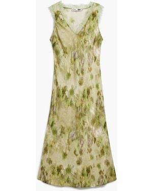 Desigual Collina Strada Satin Floral Dress - White