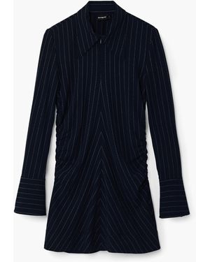 Desigual Striped Slim Dress - Black