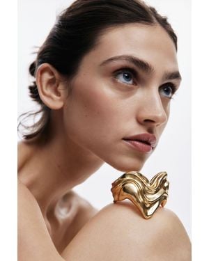 Desigual Zalio-Plated Heart Bracelet - Brown