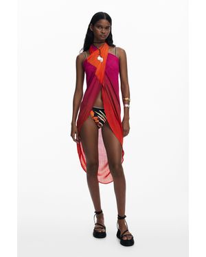 Desigual Tropical Bikini Bottoms - Red