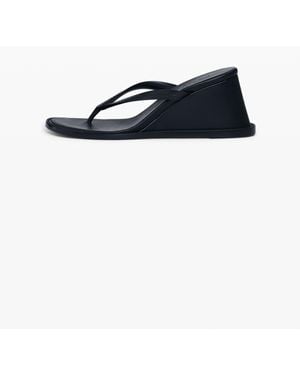 Desigual Sandalia Cuña Botter, Piel, Negro - Azul