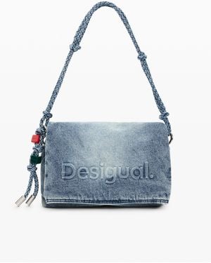 Desigual Medium Denim Charms Bag - Blue