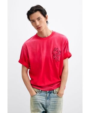 Desigual Embroidered Mickey T-Shirt, Cotton