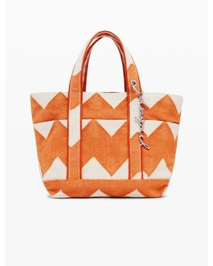 Desigual Medium Reversible Twill Bag - Orange