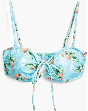 Desigual Pineapple Bikini Top - Red